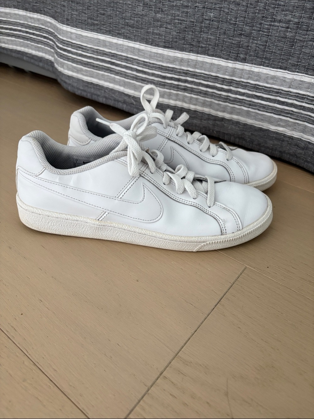 Nike White Leather Casual Sneakers